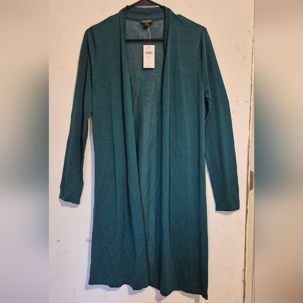 J. Jill Deep Teal Long Cardigan